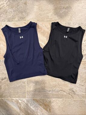 Under Armour Women’s Performance Tank Tops - Navy & Black (Set of 2)